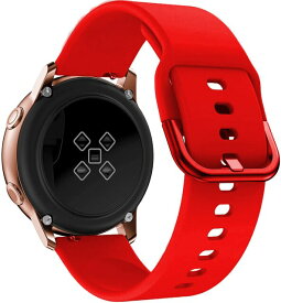 腕時計ベルト (ラグ幅 20mm) (レッド) シリコンラバー 腕時計 スラップ ベルト 時計 クイックリリースピン /スマートウォッチ/ダイバー / ステンレスバックル付 送料無料