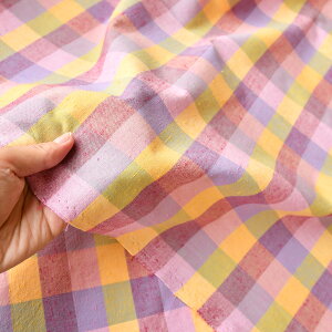 10cm単位水通し不要 【広巾】遠州綿紬 時計草 120cm巾