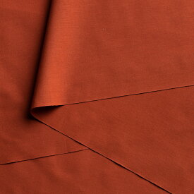 遠州綿紬 無地もめん レンガ色 カット売り【追跡可能メール便5mまで対応可】