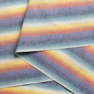 遠州綿紬 縞紬 S-97 -朝ぼらけ- カット売り【追跡可能メール便5mまで対応可】