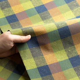 【120cm巾】遠州綿紬 楓 広巾 カット売り