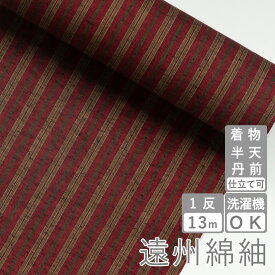 遠州綿紬 縞紬 TB-55 -古（いにしえ）-