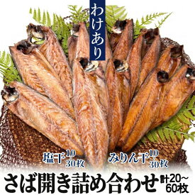 訳あり サバ みりん干し 塩干し セット 20枚～60枚 干物 干物 魚 鯖 食品 一品 簡単調理 お手軽 料理 通販 お取り寄せ お中元 送料無料 ギフト 贈答 おかず ご飯 朝食 夕食