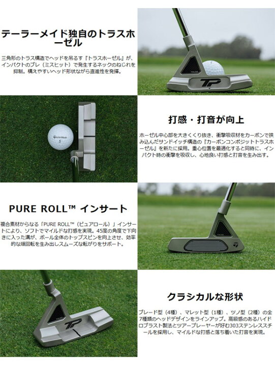 楽天市場】テーラーメイド 2023 TPトラス パター B1TH トラスヒール 