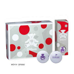�E�B���\�� �x�A�@�S���t�{�[���@1�_�[�X�i12����j �mWilson�@Bear GOLF BALLS�@�S���t�@���f�B�[�X�@37333�@37334�@37335]