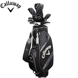 キャロウェイ Solaire レディスゴルフセット 9点 日本仕様 (8本+キャディバッグ) Lフレックス ブラック ［Callaway ソレイユ フルセット クラブセット レディース］