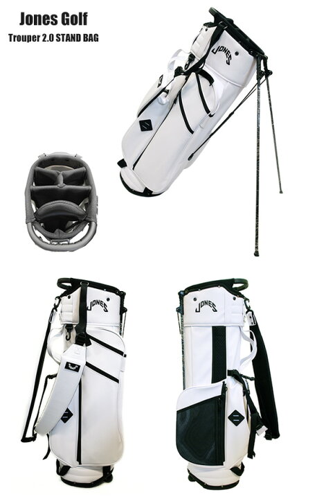 楽天市場】ジョーンズ JONES Trouper Stand Bag SNOW キャディバッグ 