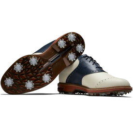 フットジョイ 2023 Premiere Series - Wilcox　ゴルフシューズ　#54350　Cream / Navy　US仕様 [FootJoy　防水　プレミアムシリーズ　ウィルコックス　スパイク　ゴルフ]