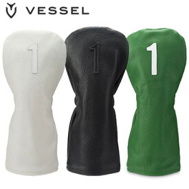VESSEL 2022 Leather Headcover Number HC1122 DW ドライバー用[ベゼル　DR用　460cc 本革　レザー　ヘッドバー　ゴルフ]