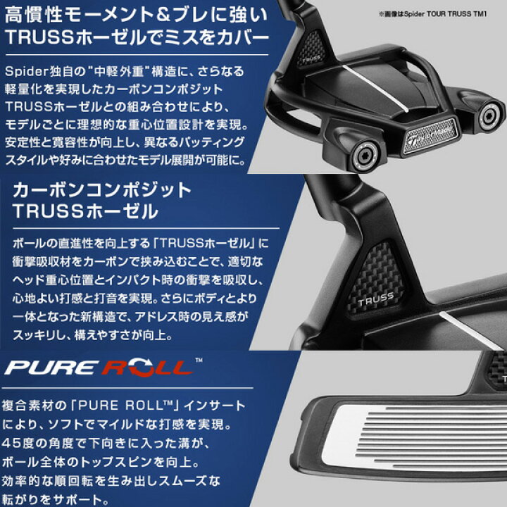 楽天市場】テーラーメイド 2024 Spider TOUR X TRUSS TM2 トラス 