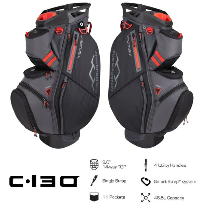 楽天市場】サンマウンテン 2025 C-130 Cart Bag 14-WAY 9.0型 US仕様 