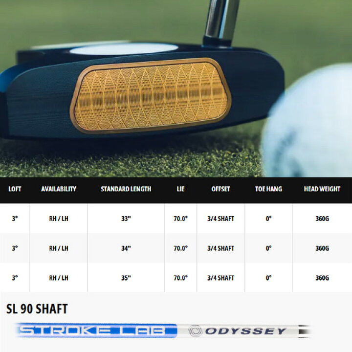 楽天市場】オデッセイ パター 2024 AI-ONE MILLED 2-Ball T DB パター 