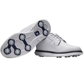 フットジョイ 2024 Traditions Blucher　ゴルフシューズ　#57938　White　US仕様 [FootJoy　トラディショナル　ブルチャー　スパイク　ゴルフ]
