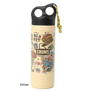CHUMS�L�����p�[�E�F�[�u�{�g��500ml�p�^�[���@CH62-2274[�`�����X�@�A�E�g�h�A�@�L�����v�@Camper Wave Bottle 500ml Pattern]