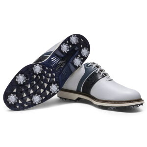 �t�b�g�W���C 2026 Premiere Series - Packard�@�S���t�V���[�Y�@#54563�@White / Midnight Navy Lizard Texture / Steel Blue�@US�d�l [FootJoy�@�h���@�v���~�A���V���[�Y�@�p�b�J�[�h�@�X�p�C�N�@�S���t]