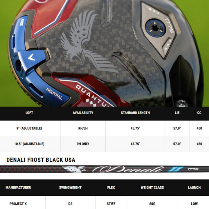 楽天市場】キャロウェイ 2026 USA 250 Quantum Triple Diamond 