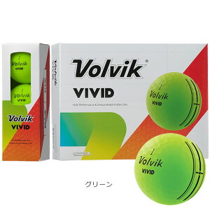 Volvik 2026 VIVID�@�S���t�@�{�[�� 1�_�[�X�i12����j [�{�����B�b�N�@���B���B�b�h�@�O���[���@�C�G���[�@�I�����W�@���b�h�@�z���C�g�@�s���N�@�S���t]