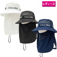 Callaway　2026 日よけフェイスカバー付き3WAYハット (WOMENS)　C26191217 [ ゴルフ　レディース　帽子　…