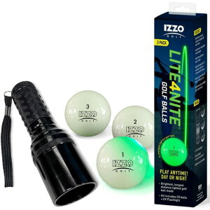 IZZO ���C�g�t�H�[�i�C�g�@ UV���C�g�t�� �S���t�{�[��3���Z�b�g�@0700215001319R�@[�C�b�]�@IZZO LITE4NITE GOLF 3BALLS �� UV LIGHT�@����S���t�{�[���@�i�C�^�[�@��̃S���t]