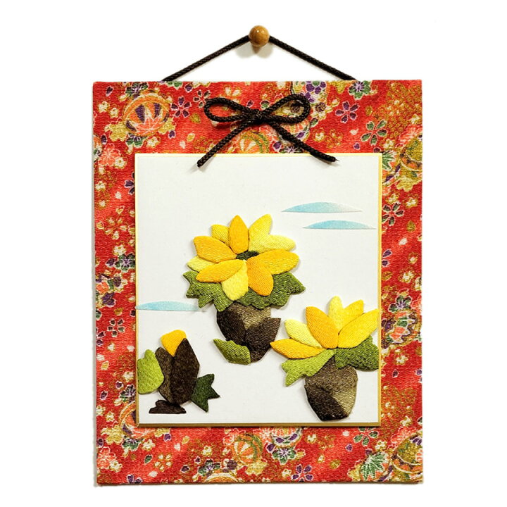 楽天市場】押し絵色紙細工キット なごみの花八景 福寿草 : 布がたり 