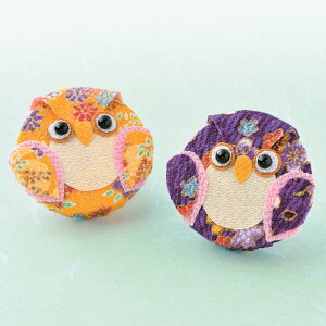 エコ手芸キット・福ろうマグネット(黄・紫)