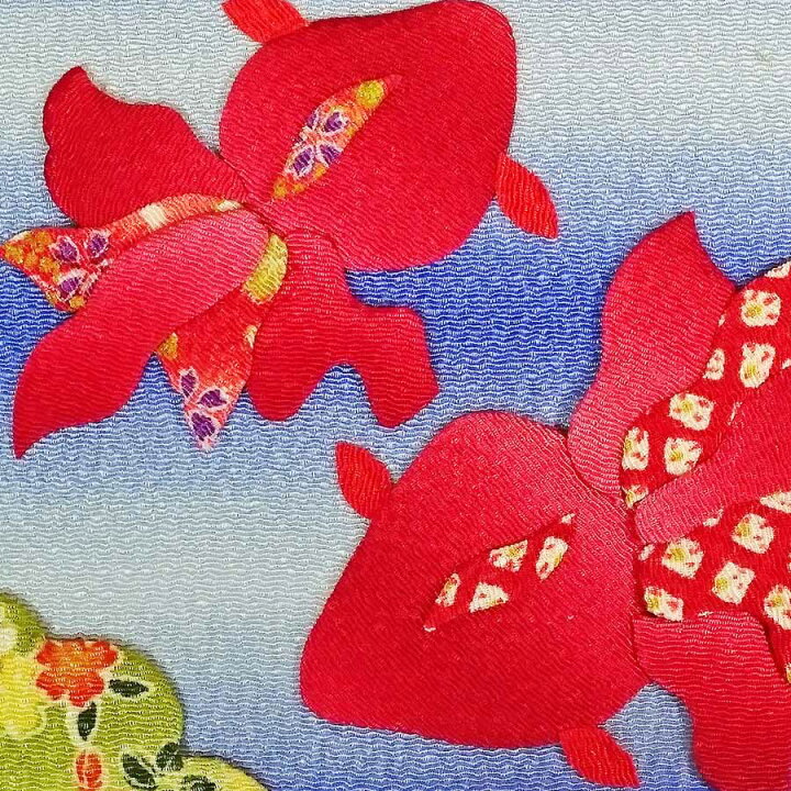 押絵キット・月々の彩「8月金魚の舞」【RCP】 布がたり・ちりめん和柄生地と手芸 押絵キット・月々の彩「10月ハッピーハロウィン」