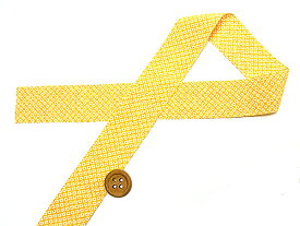 和りぼん3cm幅・鹿の子(黄色) 10cm単位 切り売り