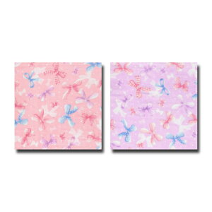 1m単位切り売り 二重ガーゼ ダブルガーゼ カラフルリボン 2色あります プリント リボン柄 生地 布地 布 赤ちゃん 柄 ダブルガーゼ生地 布地 や さん ハンドメイド ダブルガーゼ生地 ダブルガ