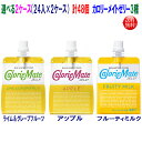 カロリーメイトゼリー 215g 48個（24入×2ケース）選べる2ケース アップル味ライム＆グレープフルーツ、フルーティミ…