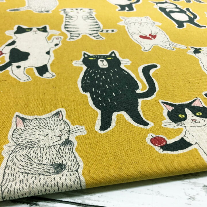 楽天市場】クーポン対象! 【10センチ単位】猫柄 生地 おでかけねこさん イエロー 綿麻キャンバス コットンリネン 北欧風 商用利用可 Miyako Kawaguchi ミヤコ カワグチ ねこ ネコ cat ヌノズキ 布好き : 生地・布地の専門店 nunozuki 楽天市場】クーポン対象! 【10センチ単位】猫柄 生地 おでかけねこさん イエロー 綿麻キャンバス コットンリネン 北欧風 商用利用可 Miyako Kawaguchi ミヤコ カワグチ ねこ ネコ cat ヌノズキ 布好き : 生地・布地の専門店 nunozuki
