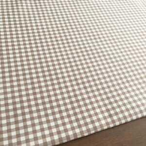 【10センチ単位】生地 布 ギンガムチェック【4】ペールベージュ オックス コットン100% 商用利用可 ハンドメイド 手芸 入園入学生地 巾着生地 おしゃれ /定番ギンガム10cm