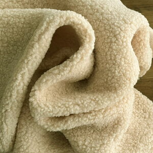 最大700円クーポン対象!【10センチ単位】アルパカボア W幅165cm【2】サンドベージュ 無地 生地 布高級 厚手 冬用 アルパカ ぬいぐるみ用生地 商用利用可 ヌノズキ 布好き アルパカボア/10cm