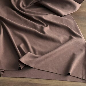 最大700円クーポン対象!【10センチ単位】ニット生地 布 とろとろスムースニット【4】ブラウン 無地 商用利用可 おしゃれ かわいい ヌノズキ/スムースニット10cm