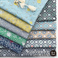 生地 布 neige+さんのプロデュース生地 Printemps プランタン Lien リアン ナイロンオックス 50cm単位販…