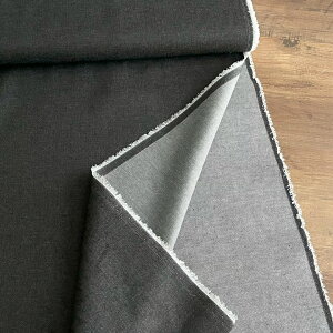 最大700円クーポン対象!【10センチ単位】デニム 生地 布 T/Cカラーデニム【3】ブラック 薄手 春夏 商用利用可 高級 水通し不要でシワに強い 綿ポリ デニム10cm