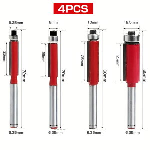 �y�y�V1�ʁz �t���b�V���g�����r�b�g ���b�h �� 4�{�g ���a 6.0mm 6.35mm 1/4�C���` �؍H DIY �ʎ��r�b�g�Z�b�g �ϋv�����Q ���S�� �؍ޕ\�ʏ��� ���{�K�i�g���}�[�Ή�