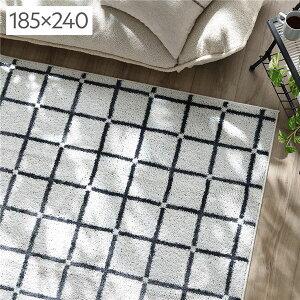 �yRASIK�z���Y ����@�Ő􂦂� �f�U�C�����O�i�y�ʁE�h�_�j�E�A�����u���b�N�j��185×240cm �z���C�g�y���t�w��s�z