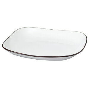 撥水加工 ナチュール ホワイト スクウェア和洋皿(M) (水切付)【食器 】【 皿 ランチ カフェ おうちごはん】【電子レンジ 食器洗い乾燥機対応】【日本製】【業務用にも】【大量注文も