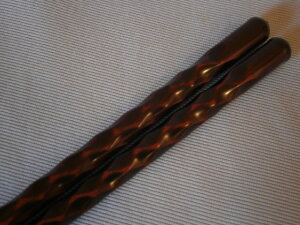 箸 鎌倉 天丸先漆 木製 21.5cm