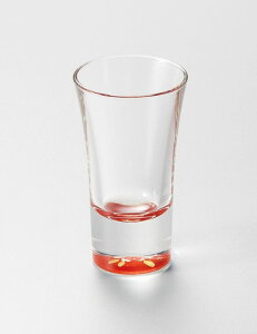 ガラス 桜 冷酒グラス 漆塗り 赤 カップ 越前塗り 1個【ギフト・内祝い・成人内祝い・誕生日祝い・新築祝い・お返し】【RCP】