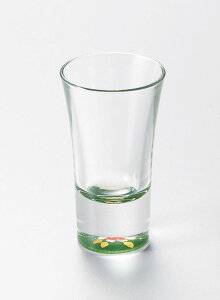 ガラス 桜 冷酒グラス 漆塗り 緑 カップ 越前塗り 1個【ギフト・内祝い・成人内祝い・誕生日祝い・新築祝い・お返し】【RCP】