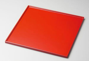 正角膳 尺1寸 朱 漆塗り 木製 越前漆器 お盆 卓上 天然木 越前塗り 1枚【ギフト・内祝い・成人内祝い・結婚内祝い・新築祝い・お返し】【楽ギフ_包装選択】【楽ギフ_のし】【楽ギフ_のし宛