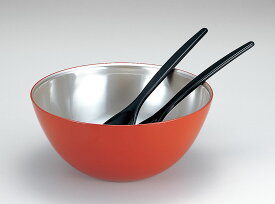 木合 盛鉢 越前漆器 サラダボール 凛 朱内銀 サーバーセット 盛器 越前塗り 1個【ギフト・内祝い・成人内祝い・結婚内祝い・新築祝い・お返し】【楽ギフ_包装選択】【楽ギフ_のし】【楽ギフ_のし宛書】