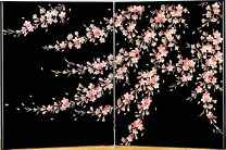 楽天市場】屏風 桜（屏風｜間仕切り）：インテリア・寝具・収納の通販