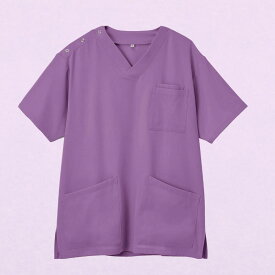 【レビュー投稿でプレゼントあり】 スクラブ 医療 ナース 白衣 V首 楽天1位 トップス 男女兼用 サラリ生地 ルシルカ タイパ コスパ 家庭洗濯 肩スナップ ループ付 ポケット大容量 大きい レディース メンズ 半袖 クリニック 病院 看護師 介護士 整体師 歯科衛生士 ナース服