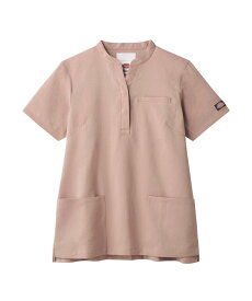 スクラブ レディース ディッキーズ トップス 医療 FOLK レディス 7089SC フォーク 白衣 女性用 スタンドカラー スキッパー Dickies ループ付 ポケット付 動きやすい ナース 看護師 病院 歯科医 デンタル 歯科衛生士 クリニック エステ 美容