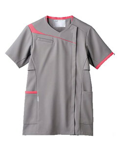 スクラブ 医療 白衣 アシックス CHM354 かわいい キレイ レディスジャケット ナース服 レディース 女性 メディカル 動きやすい ナース 看護師 病院 歯科医 デンタル 歯科衛生士 エステ リハビ