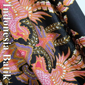 【本日ポイント5倍！】バティック −061 インドネシア ろうけつ染め ジャワ 更紗 布 ロウケツ染 アジアン雑貨 布 さらさ 更紗 タペストリー スパ サロン マルチクロス ソファカバー