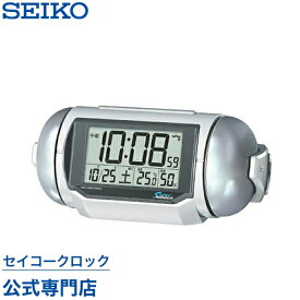 SEIKO ギフト包装無料 セイコークロック ピクシス 目覚まし時計 置き時計 電波時計 NR523W スーパーライデン 大音量 デジタル 音量切替 カレンダー 温度計 湿度計 おしゃれ あす楽対応