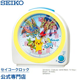 目覚まし時計 SEIKO ギフト包装無料 セイコークロック キャラクター 置き時計 CQ422W セイコー セイコー置き時計 ピカチュウ ポケットモンスター スイープ 静か 音がしない かわいい あす楽対応 子供 こども おしゃれ